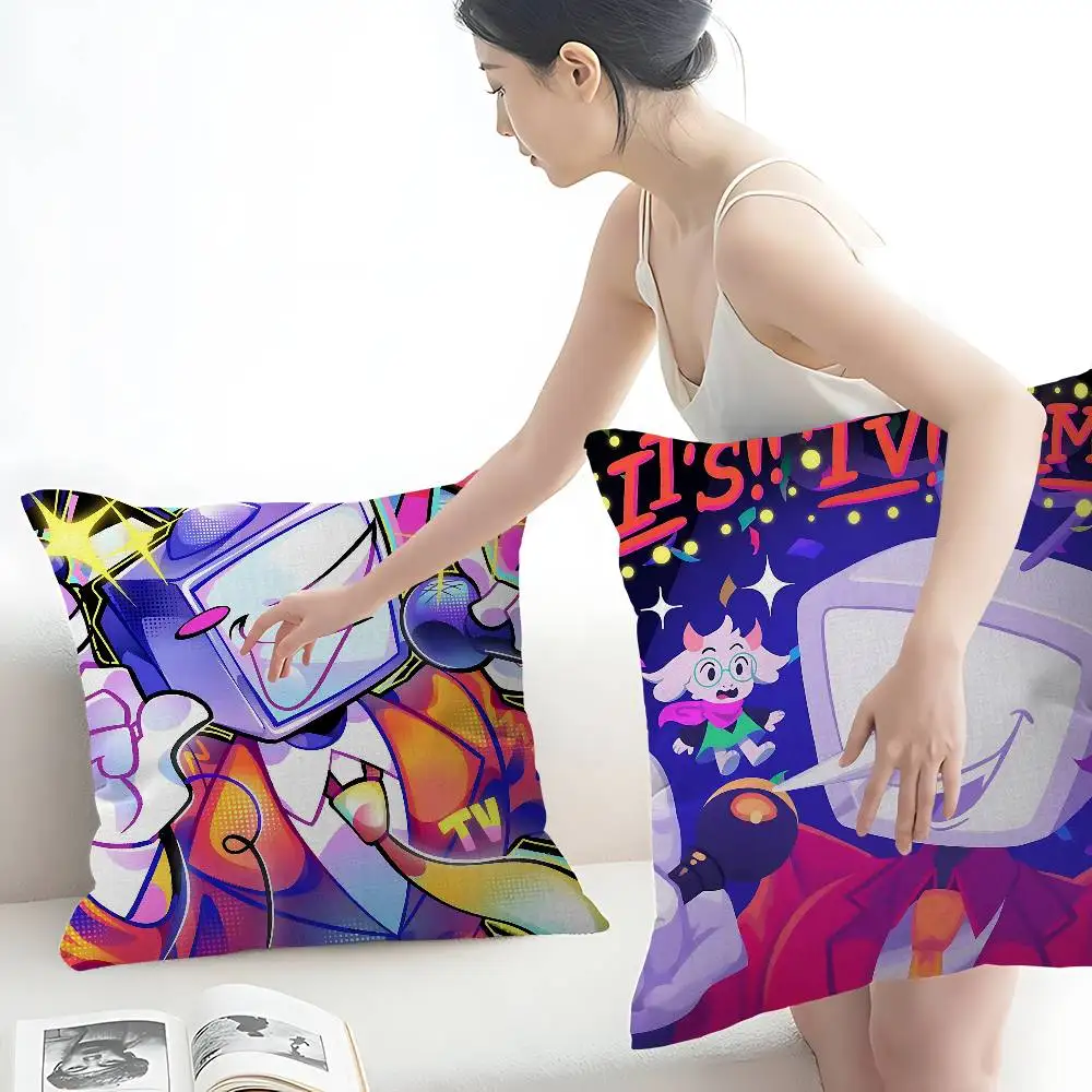 D-Deltarune Tenna Personalized Pillow Cover Kids Bedroom Wild Party Decor Pillowcase kid Birthday shower Gift