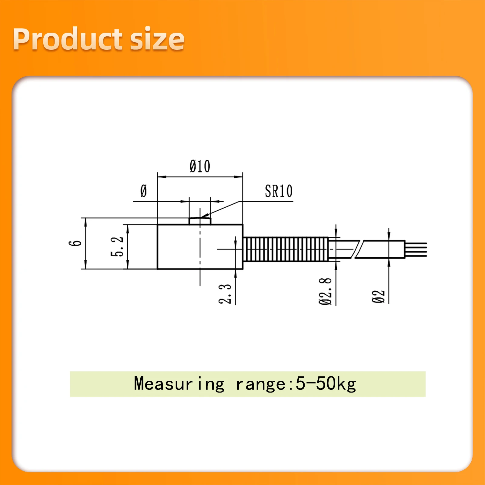 Load Cell Sensor with Digital Force Gauge Test Force Weight Pressure Digital Hand Measuring Instrument Portable Dynamometer