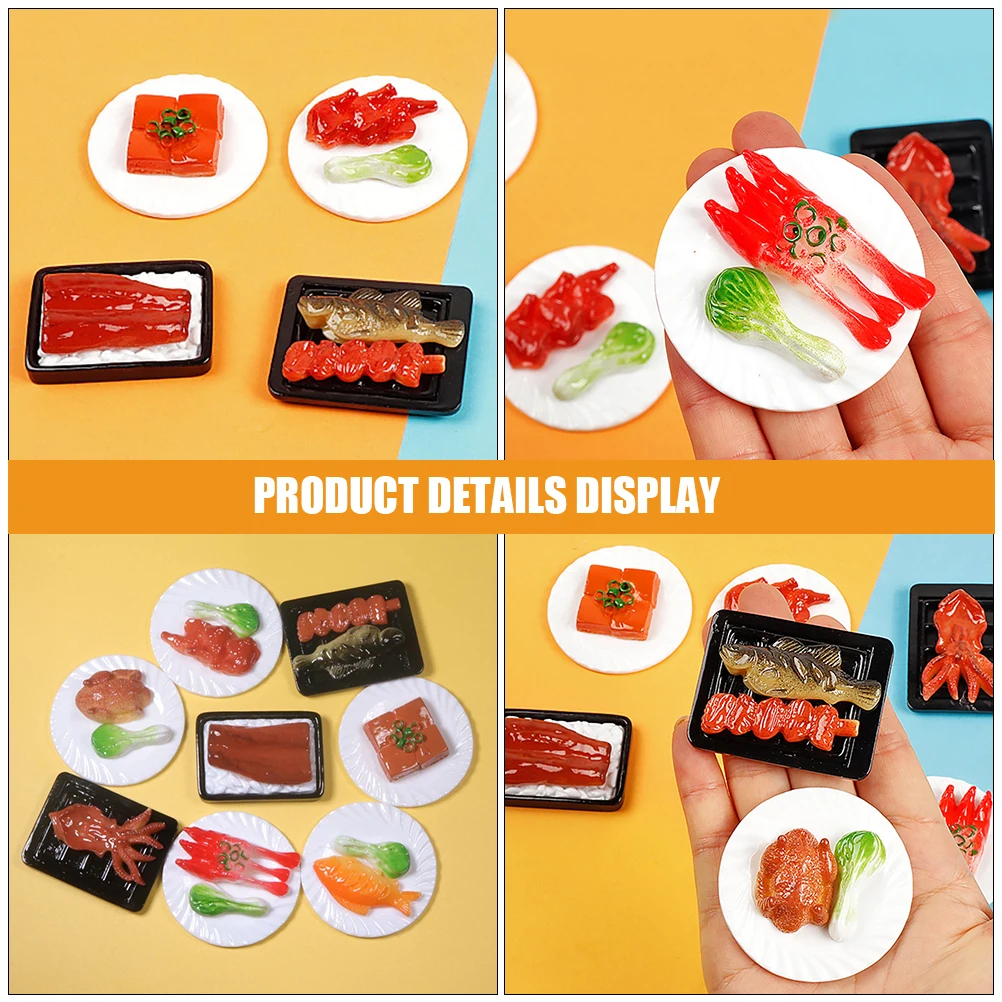 

Large Realistic Fake Food Props Chinese Style Miniature Toys Safe Materials Educational Use
