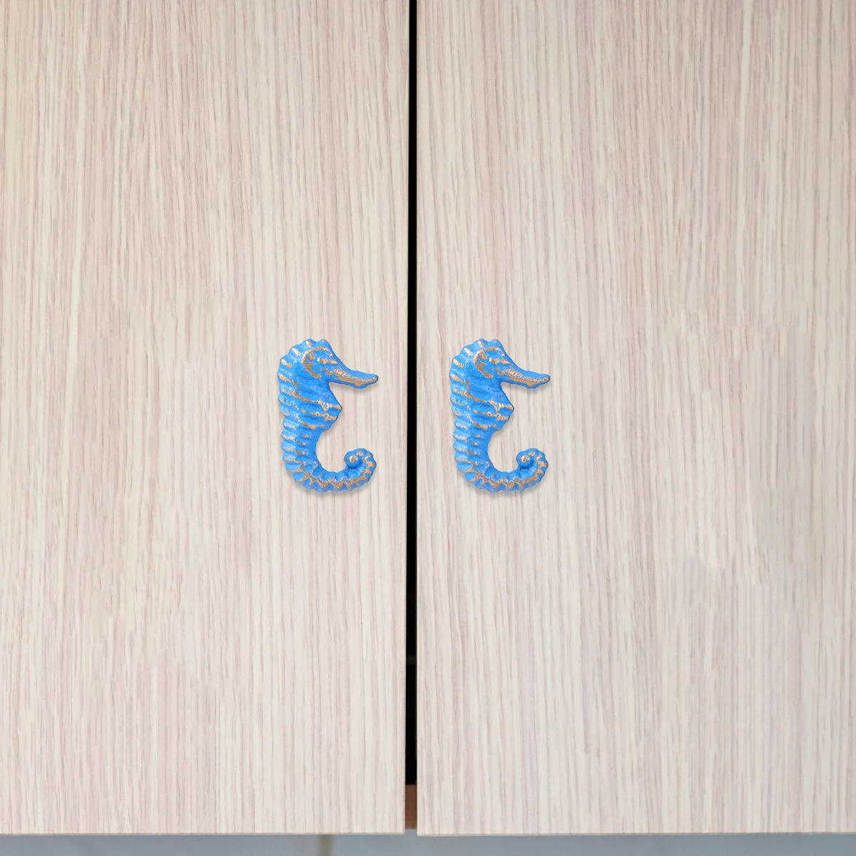 

1Pc Sea Horse Shape Drawer Knob Ocean Theme Knob Vintage Cabinet Pull Handle for Dresser Cupboard Furniture