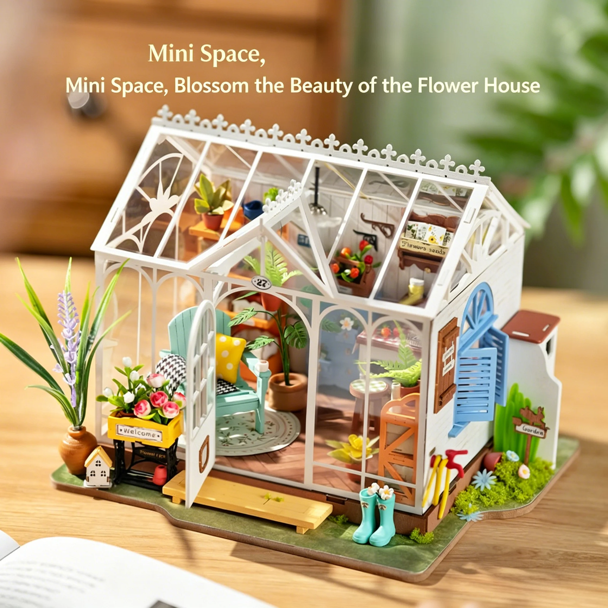 ドリームアイランドフラワーハウス DIY ミニチュアドールハ - 3D Wooden Mechanical Puzzle Marble Run のレビューと価格