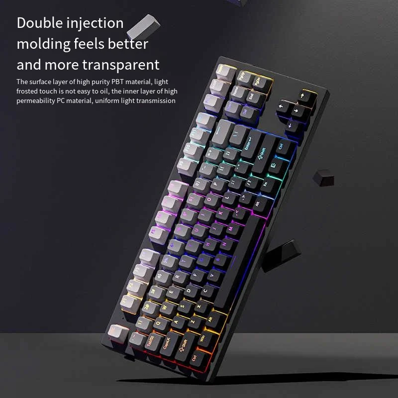 132 Keys Gradient backlit RGB Keycaps For Cherry Mx Switch Mechanical Gaming Keyboard OEM Profile PBT Keycap ISO Layout Key caps