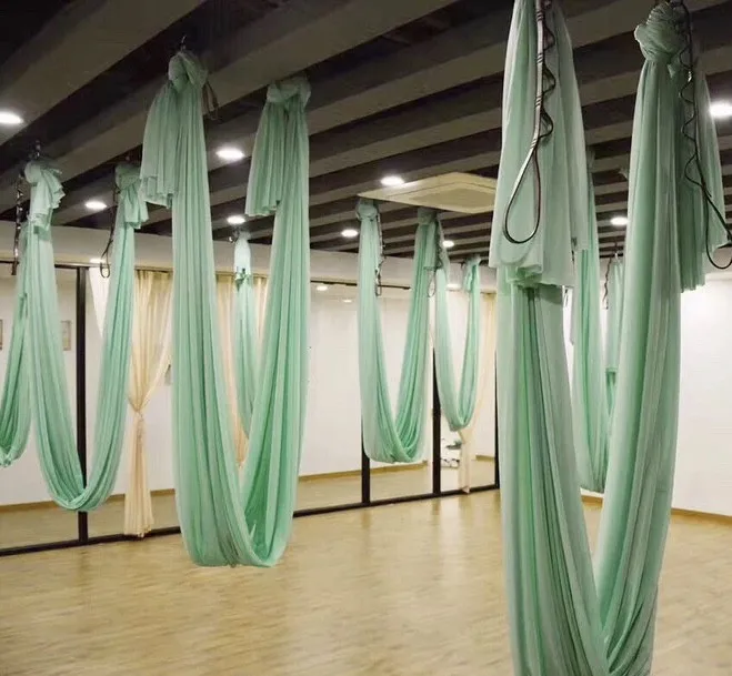 Гамак Для Аэройоги 해먹 Hammock Yoga Thickened Cloth 2.8X5 Meters Anti-gravity Elastic Hammock Aerial Yoga Hammock