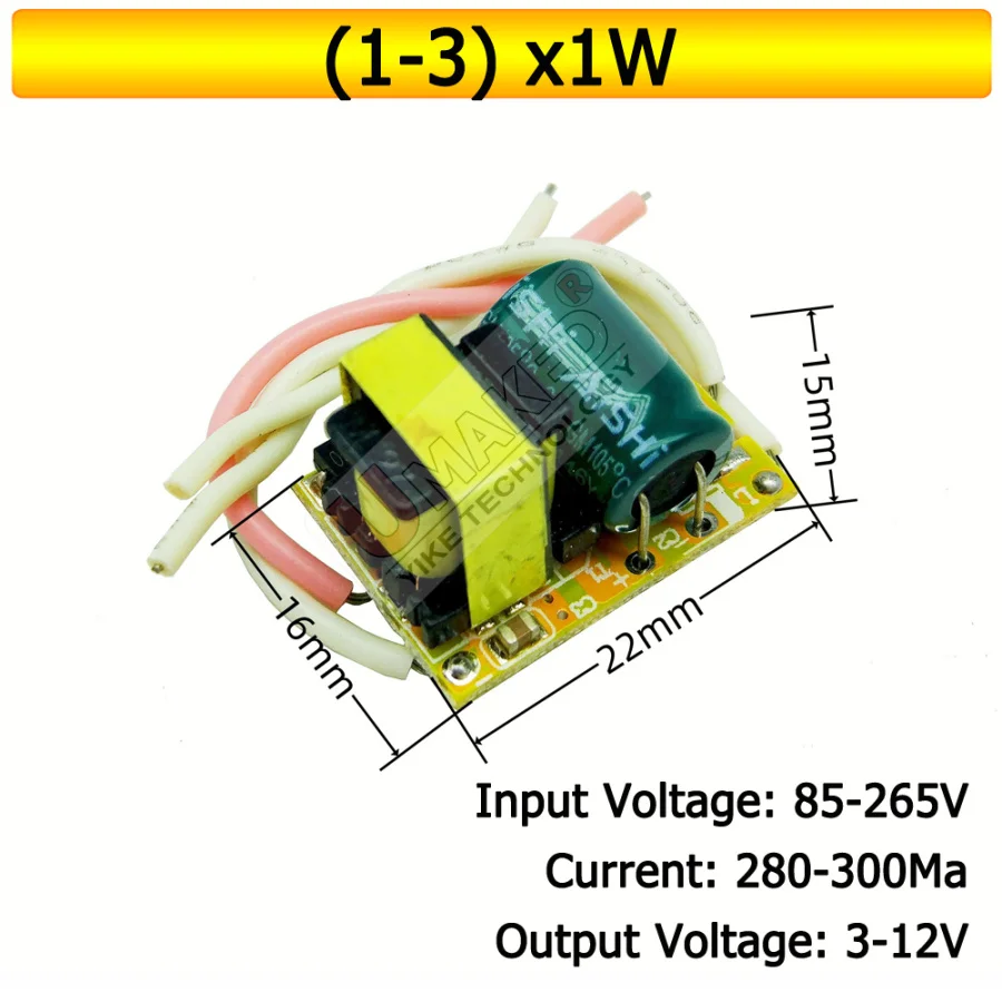 LED Driver 300mA Board 1-3W 5W 4-7W 8-12W 12-18W 18-25W 25-36W LED Power Supply Unit Lighting Transformers For led Light DIY