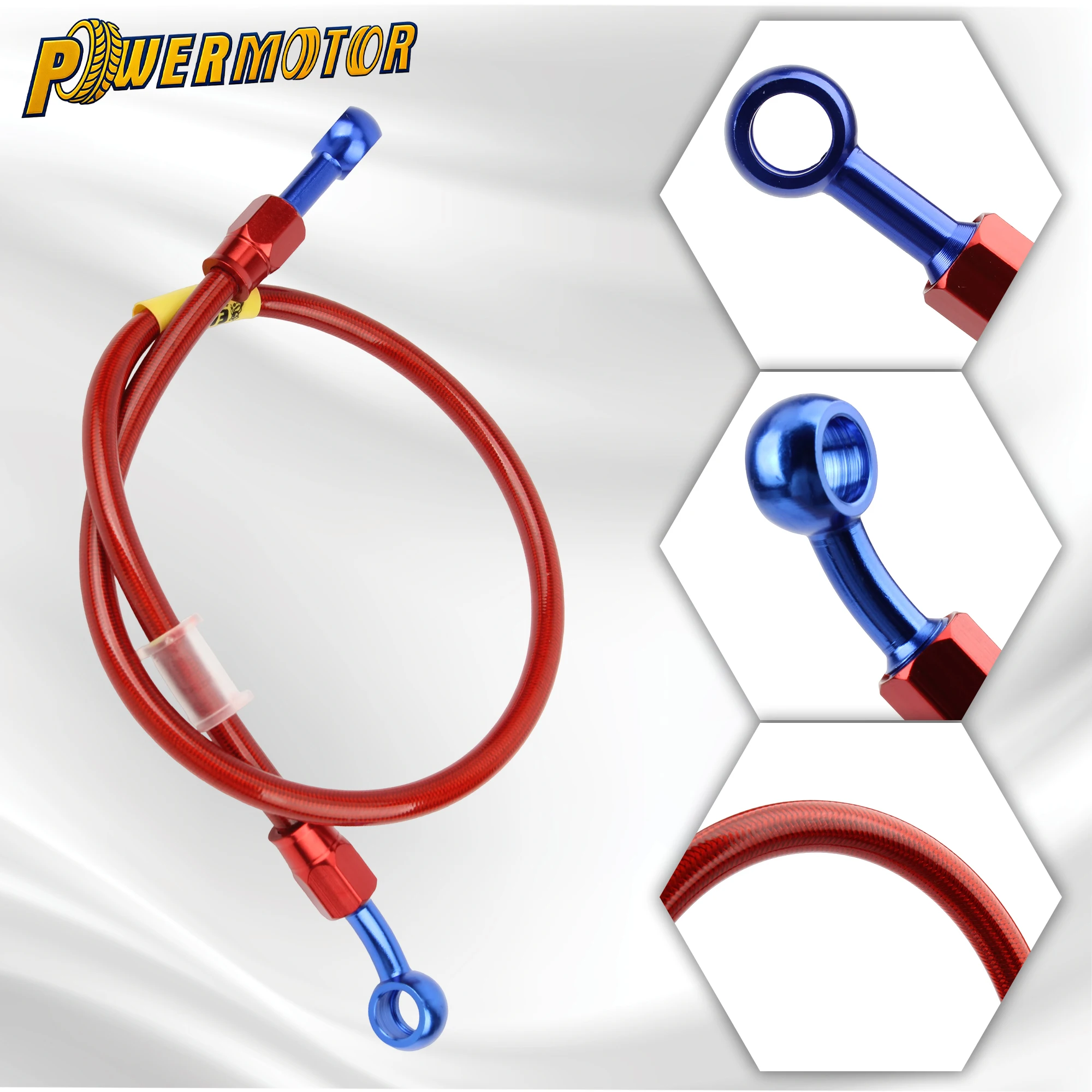 

600mm Universal Motorcycle Brake Line Cable Clutch Oil Hoses Tube Pipe Enduro Accessories Motocross Dirt Bike Replace Parts