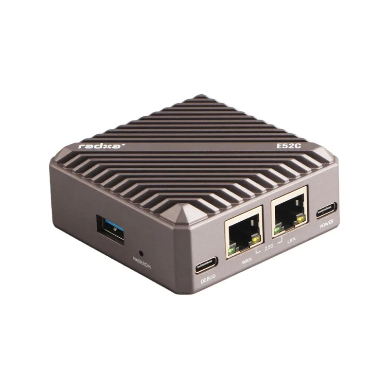 Radxa E52C RK3582 Gateway Dual 2.5G Ethernet-netwerkpoort Aluminium koelbehuizing