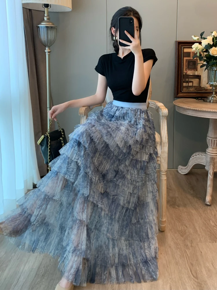

Retro Slim Fit Bla Top And Me f Skirt Set for Women Summer Faion Two Piece Dr Ele Sle Student orm