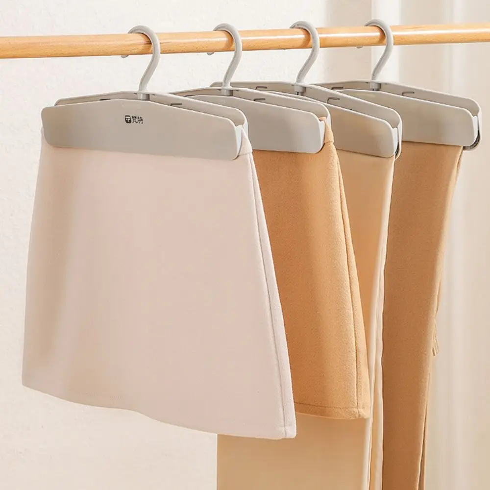 

2pcs Crease-resistance Non-slip Pants Clip Rotatable Strong Clamping Force Pants Storage Rack Household Non-marking