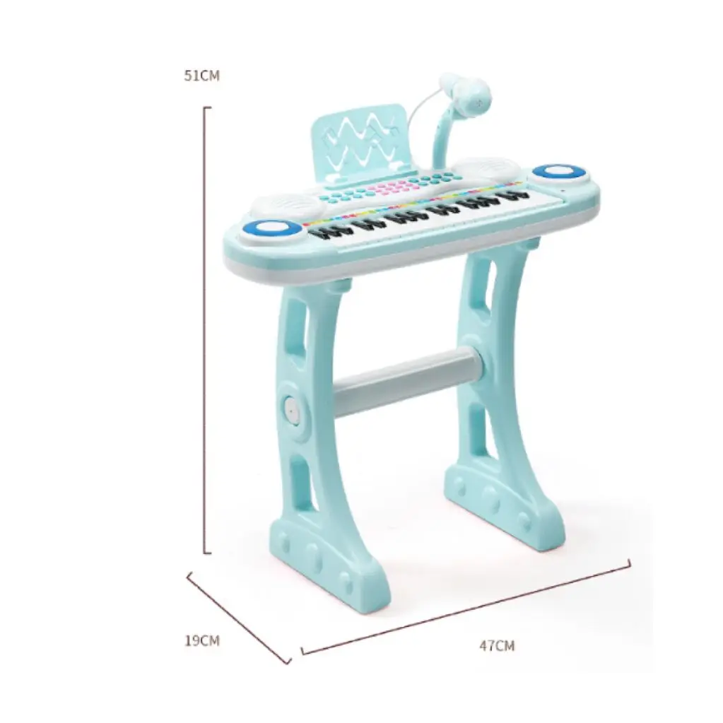 37-key medium-sized piano with microphone and chair children\'s electronic piano beginner multi-purpose instrument home piano