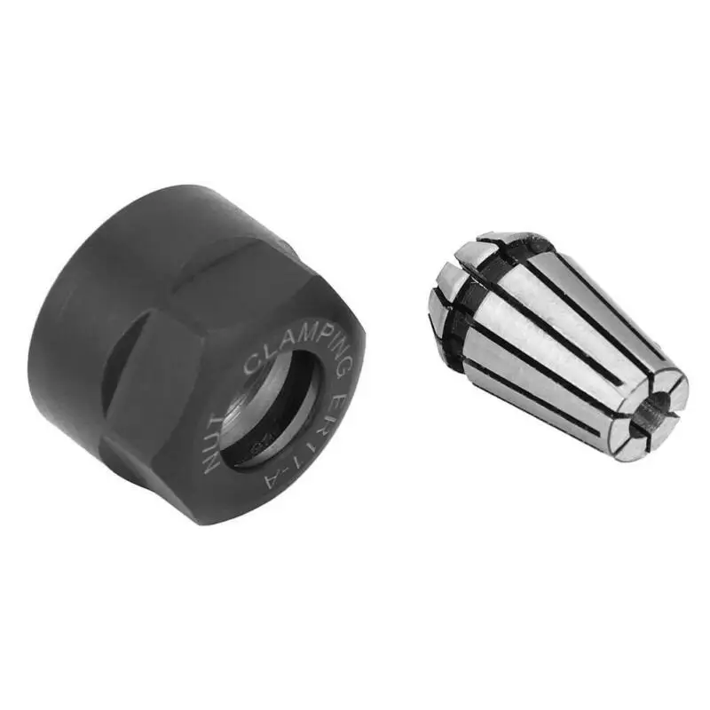 ER11 Chuck with Clamping Nut for CNC Milling and Engraving Equipment Spring Steel Construction for Lathe Applications