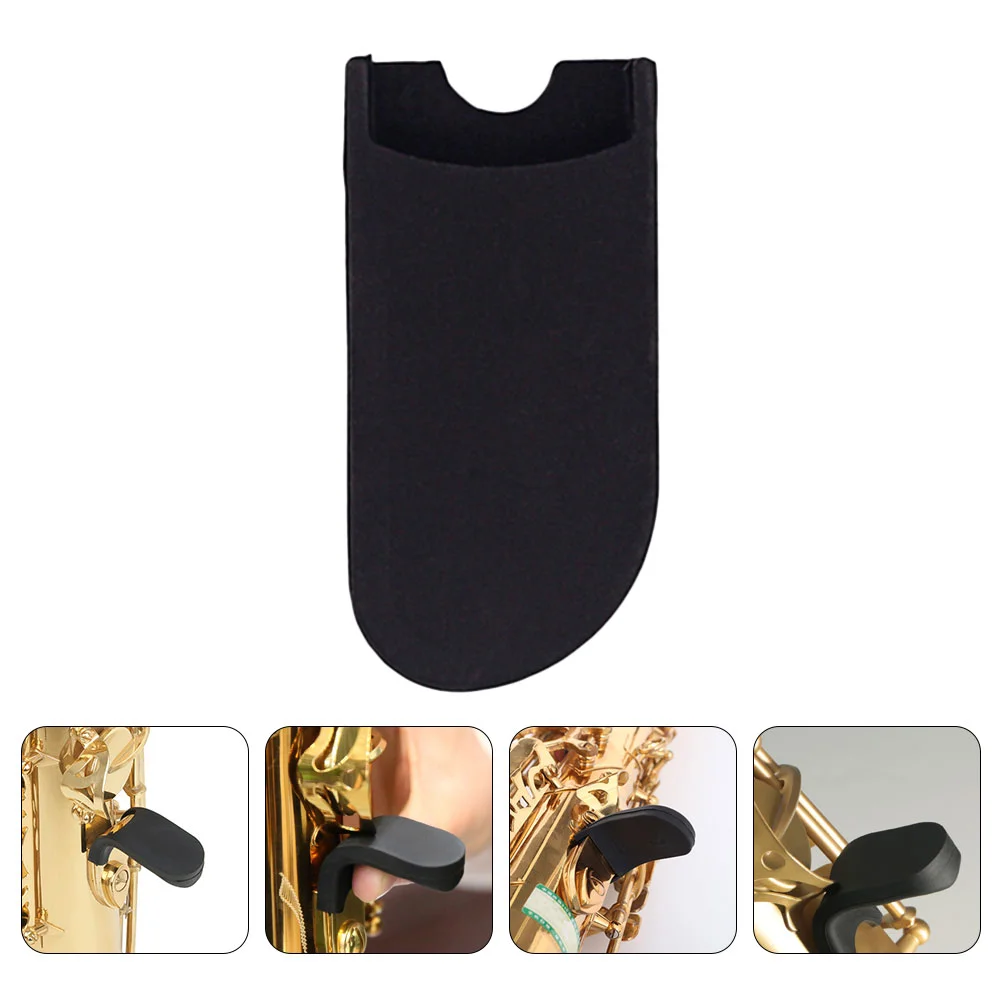 

Saxophone Thumb Sleeve Accessory Simple Finger Support for Comfortable Rest Black Cushion