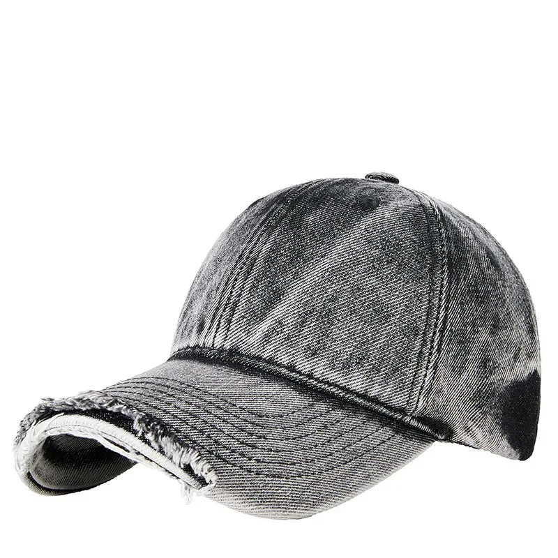 personality Fashion New Denim Wash Do Old Vintage Baseball Cap Lady Fashion Hiphop Snapback Hat Men Big Size Sun Caps 55-62cm