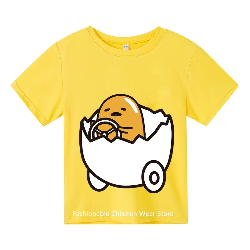 

Kids Gudetama Short Sleeve Baby Boys Clothing Girls Short Sleeve Summer Boys T-shirt cartoon short sleeve top