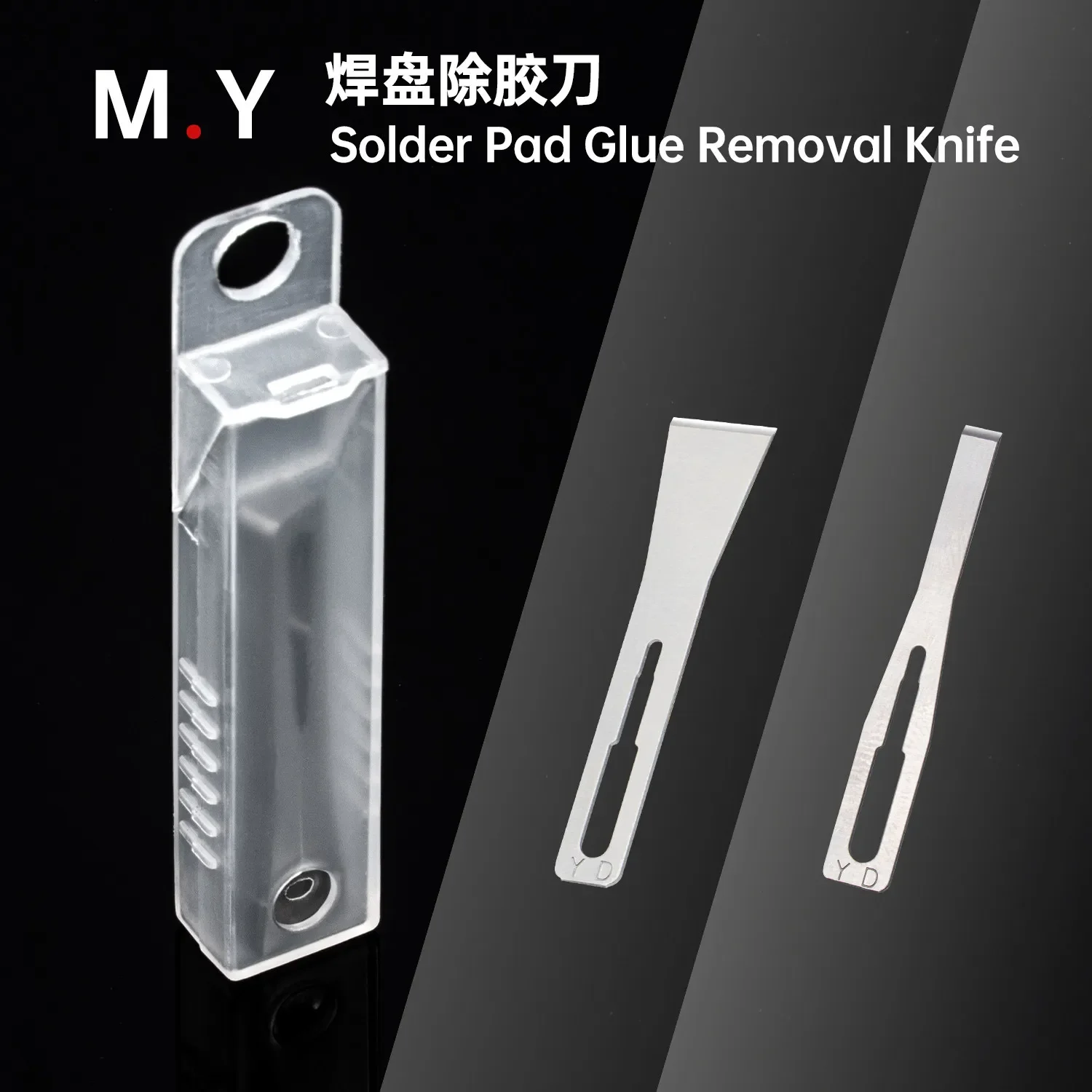 YCS 3MM 9MM 10Pcs/Box IC Pad Chip Frame Glue Removal Scraper Blade For Mobile Phone Repair Hand Tools Kit