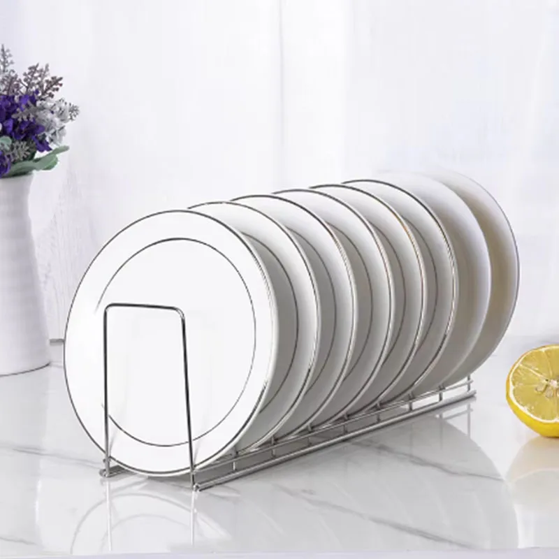 1pc Stainless Steel Dish Rack Plate Dish Utensils Draining Drying Rack Multi-purpose Household Storage Rack Kitchen Accessories