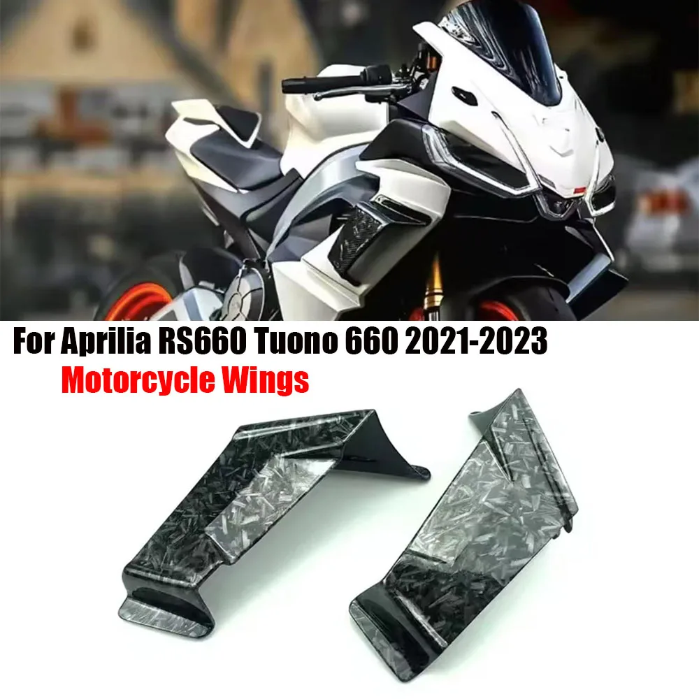

New Naked Front Spoiler Winglet Aerodynamic Wing Kit Spoiler Motorcycle Accessories For Aprilia RS 660 Tuono 660 2021 2022 2023
