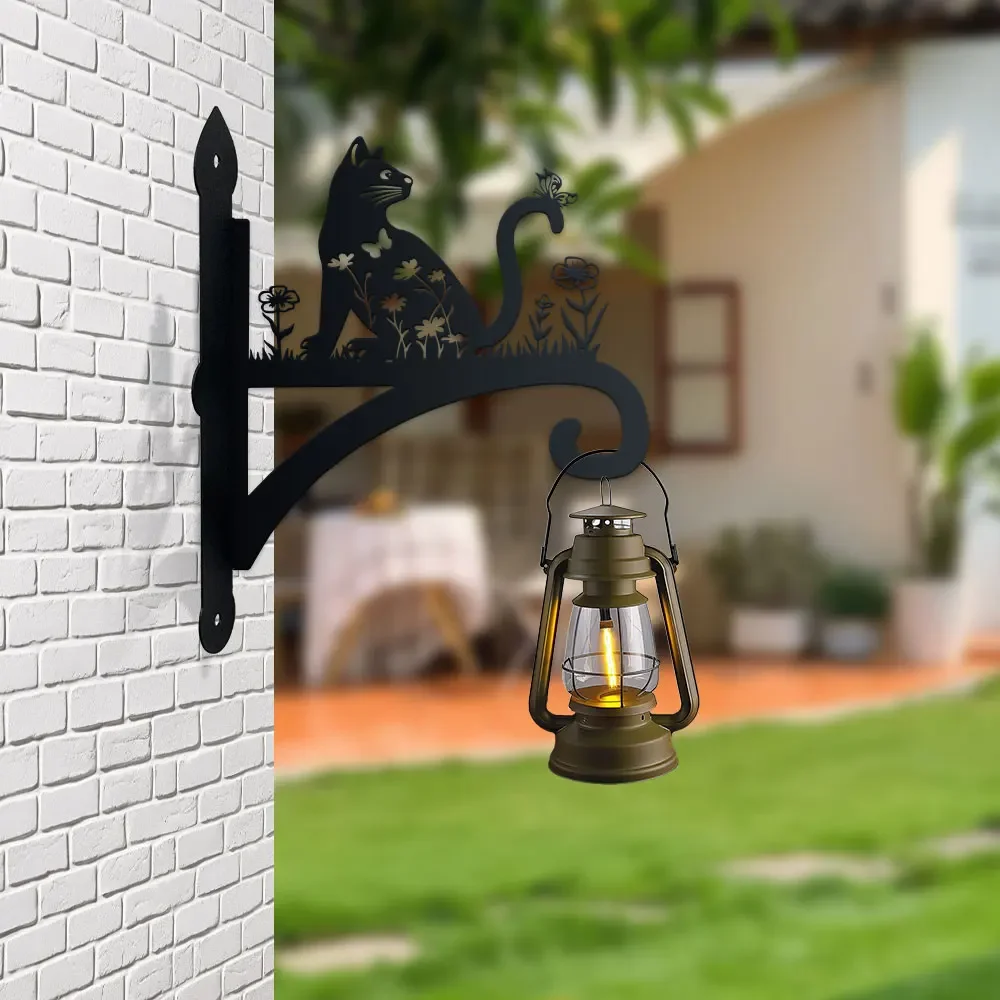 1pc Contemporary Heavy-Duty Metal Wall Mount Hook for Hanging Decor, Easy Install, Ideal for Bird Feeders, Lanterns, Wind Chimes view 5