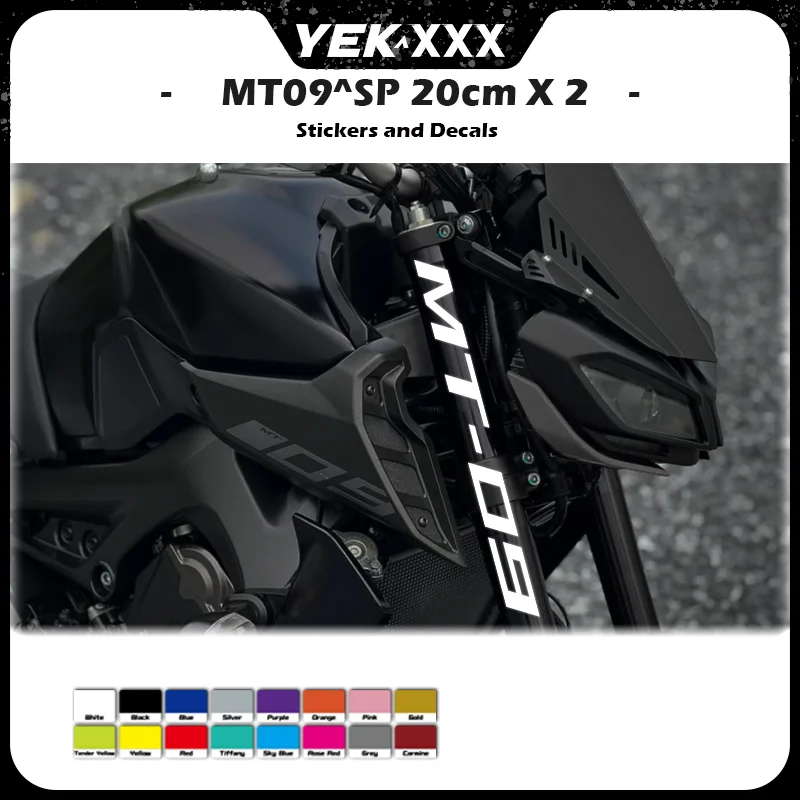 

For YAMAHA MT09 MT-09 MT09SP MT09-SP Fork Decals Motorcycle Stickers Fairing Shell Sticker Decal 20cm X 2 2019-2022