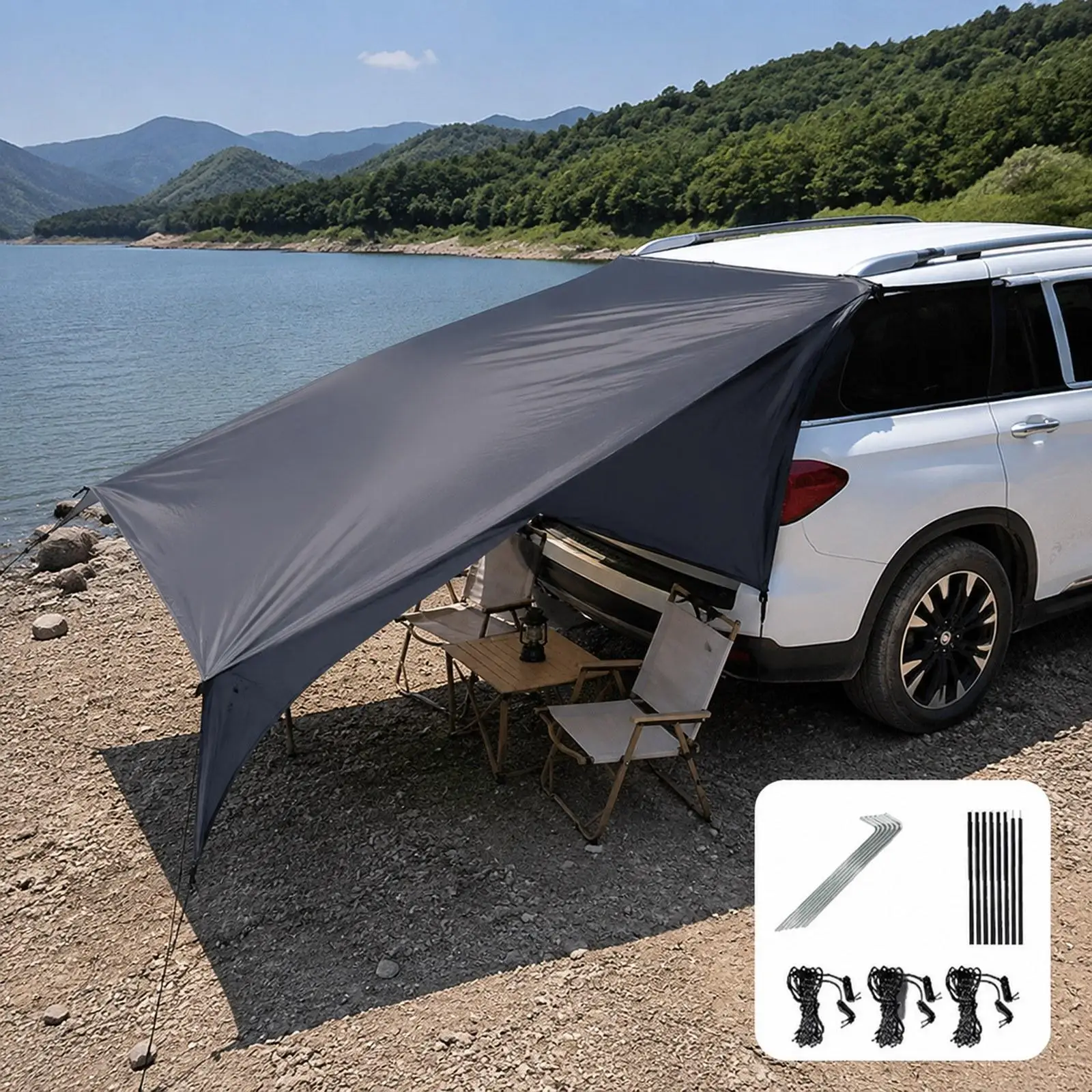 Multi-Fit Car Side Awning Tent 1