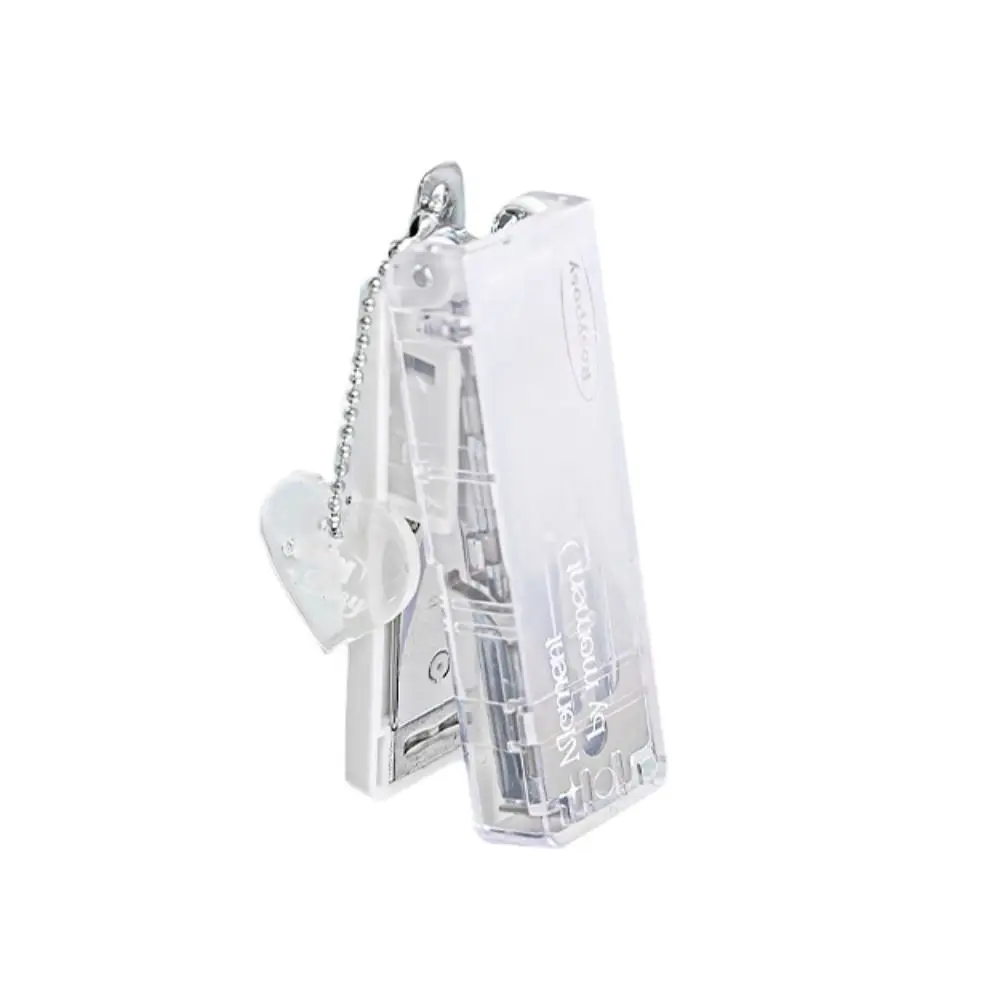 

Bookbinding Tool Transparent Mini Stapler Clamp Stapler Creative Gradient Stapler Lightweight Portable Mini Stapler Simplicity