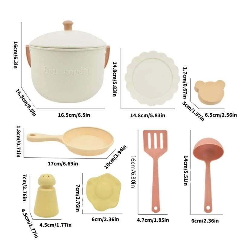 6/8 pezzi Set sabbia e acqua per bambini incoraggia creatività e il lavoro per i bambini