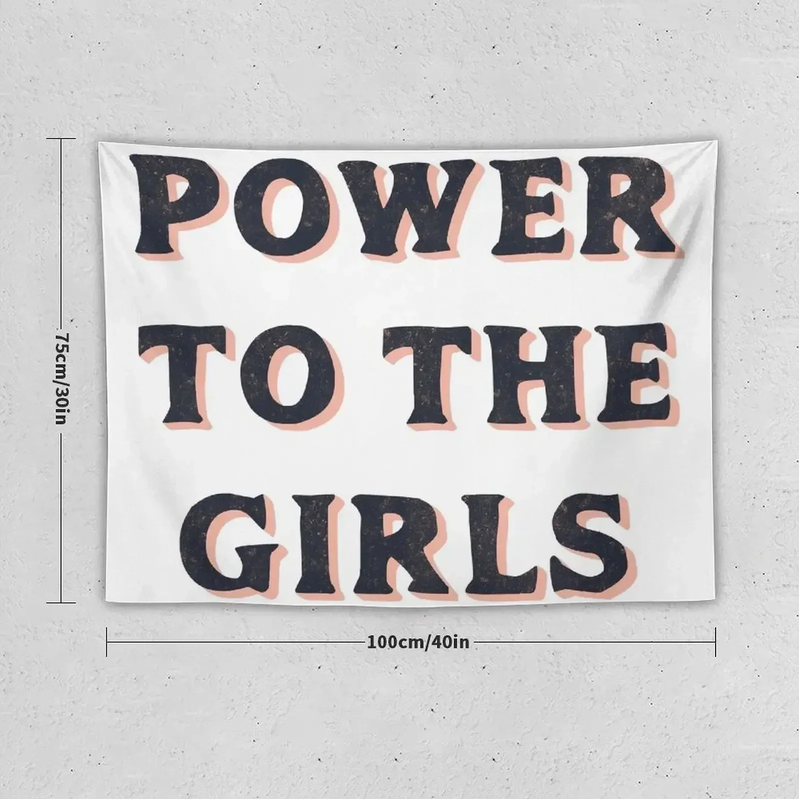 Power To The Girls Tapestry Room Decor Aesthetic Room Decoration Accessories Wall Decorations Bedrooms Decorations Tapestry