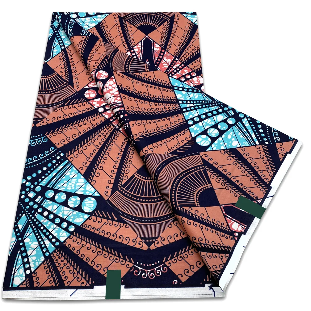 Wholesale Prices Guaranteed Veritable Soft African Real Wax Prints Fabric Ankara Wax Fabric 100% Cotton Women Sewing Material