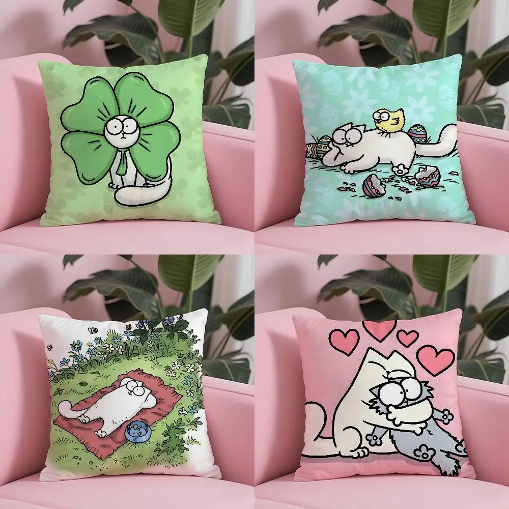 

Cartoon Anime Kawaii S-Simons Cat Pillow Case Custom Printed Brushed Fleece Pillow, Baby Skin-Touch, Eco-Friendly Dye-Sublimatio
