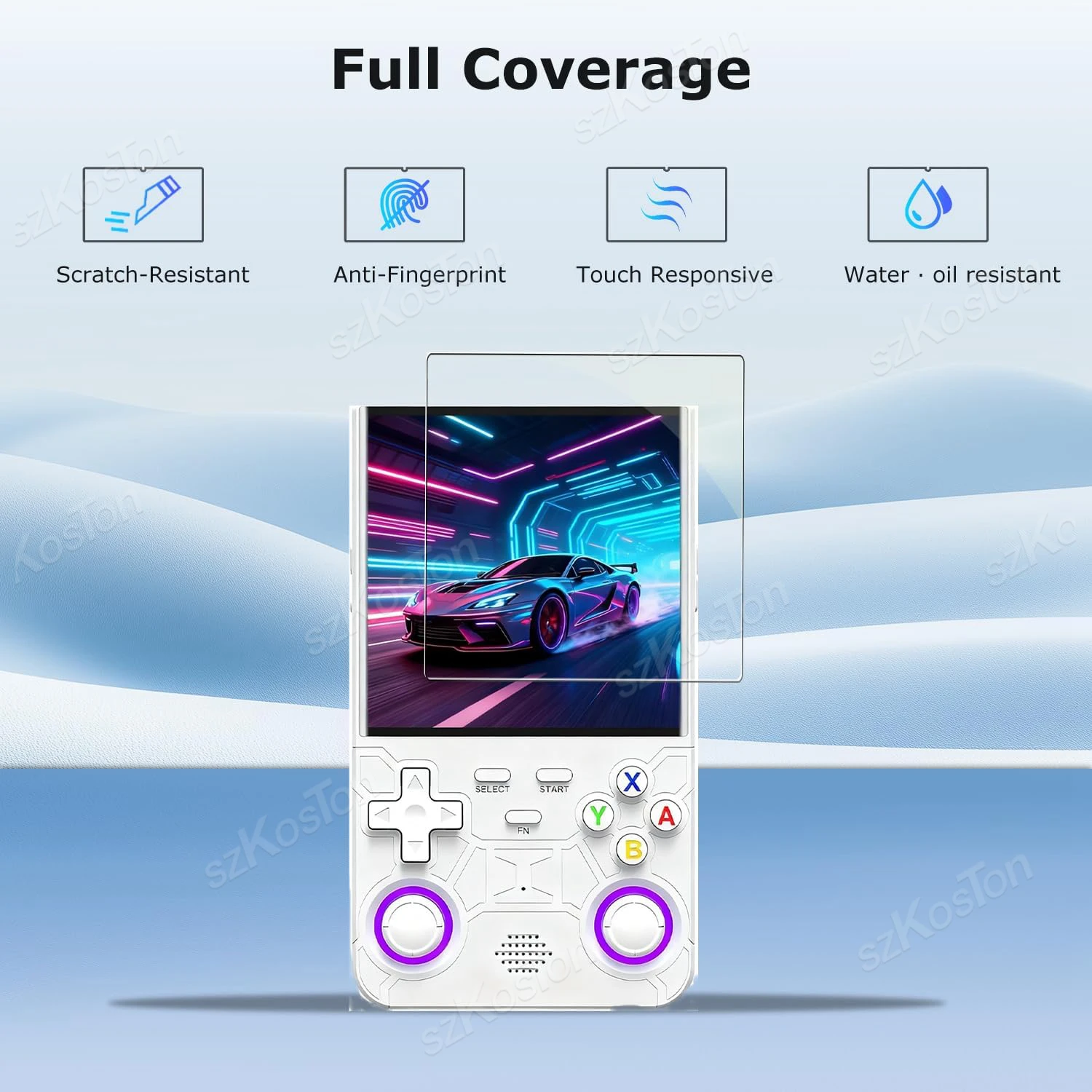 2-3 Buah Pelindung Layar untuk R36 Ultra / R36 Pro & Max Konsol Game Genggam Retro Film Kaca Tempered Anti Gores