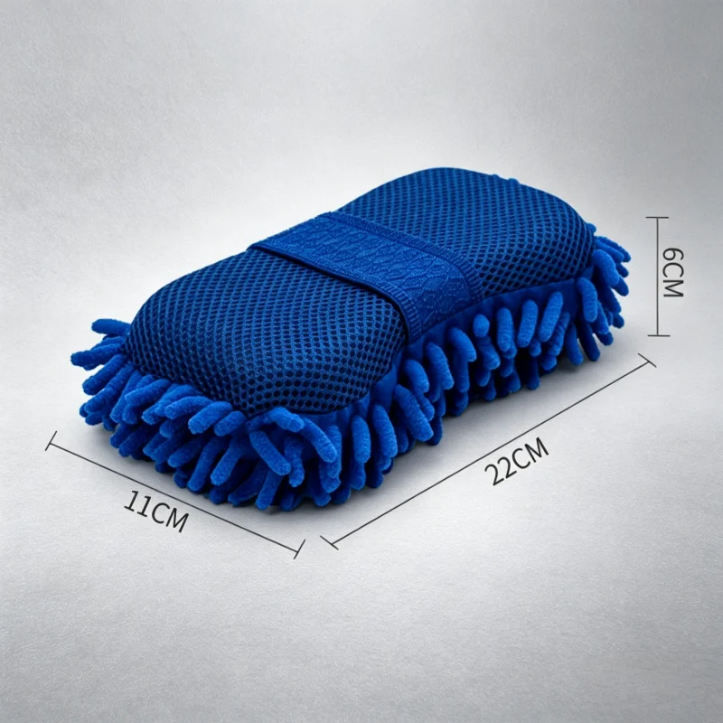 

Microfiber Chenille Car Wash Glove and Sponge, Multifunctional Cleaning Towel, Car Detailing Accessory
