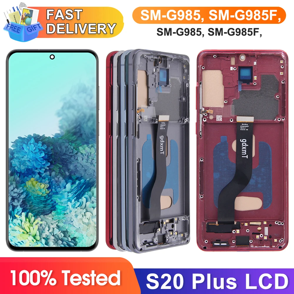 With FrameFor Samsung Galaxy S20 Plus LCD Display For Samsung S20+