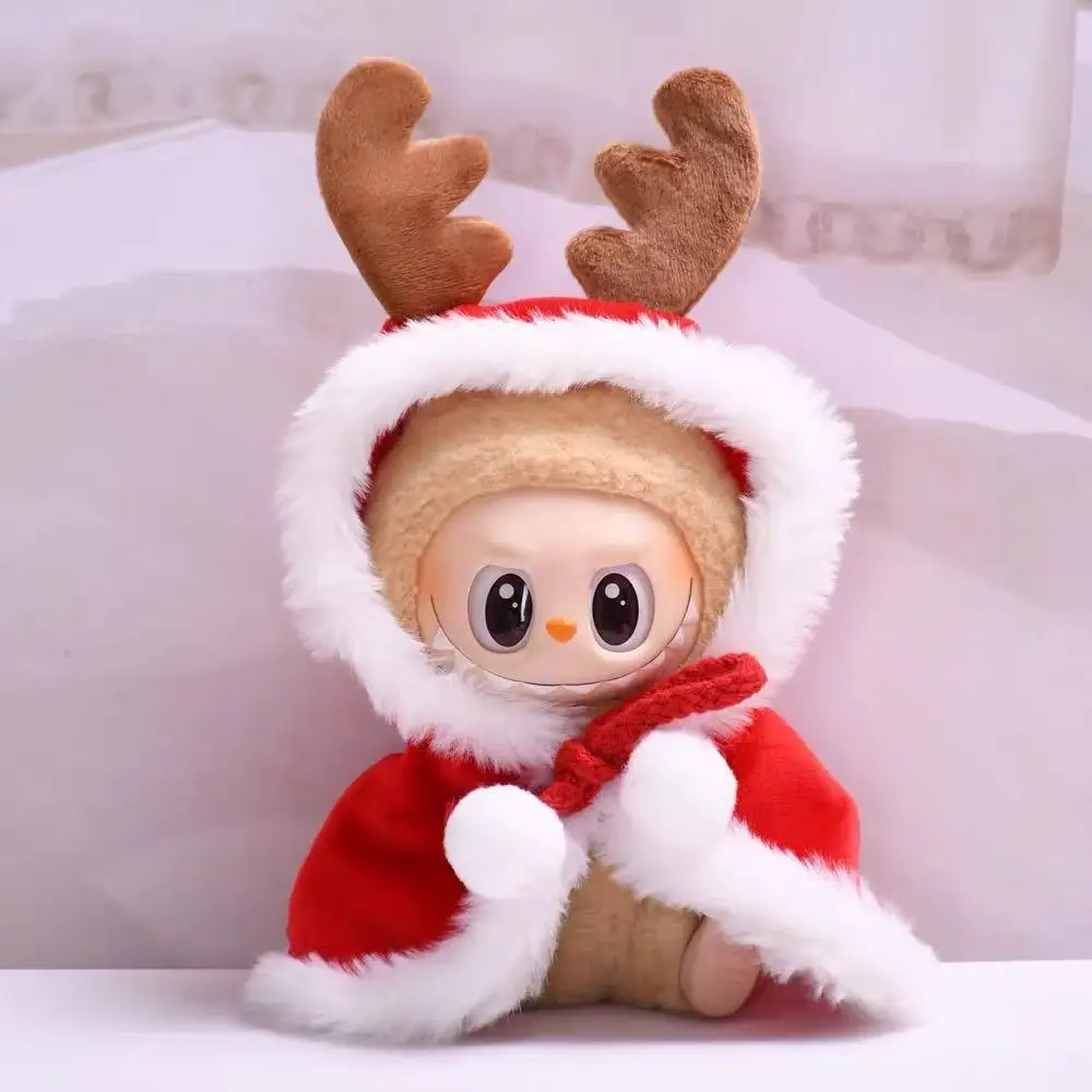 Ensemble Vêtements Poupée 17 Cm Tinoaly - Salopette, Chaussures, Casque - Accessoires Mignons Pour Poupées En Peluche