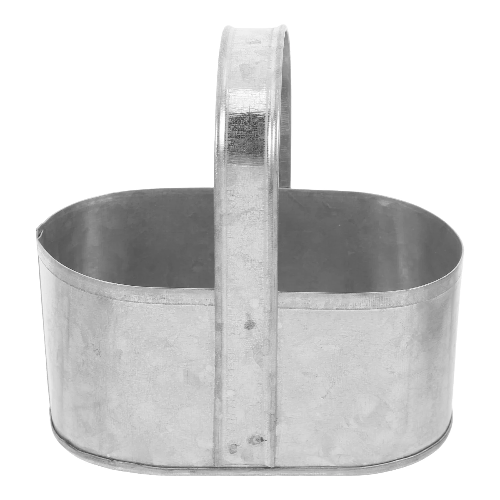 

Tin Flower Basket Baskets Gardening for Store Home Decor Shopping Basket/carrier