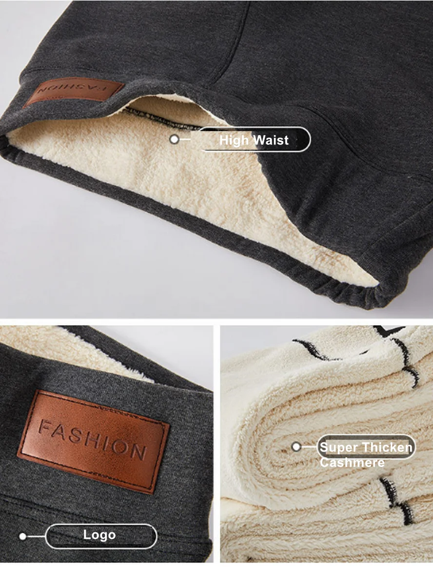 1.78lbs 800g leggings de caxemira de qualidade pesada para mulheres super quentes suporte legging térmica calças de cintura alta forrado de lã