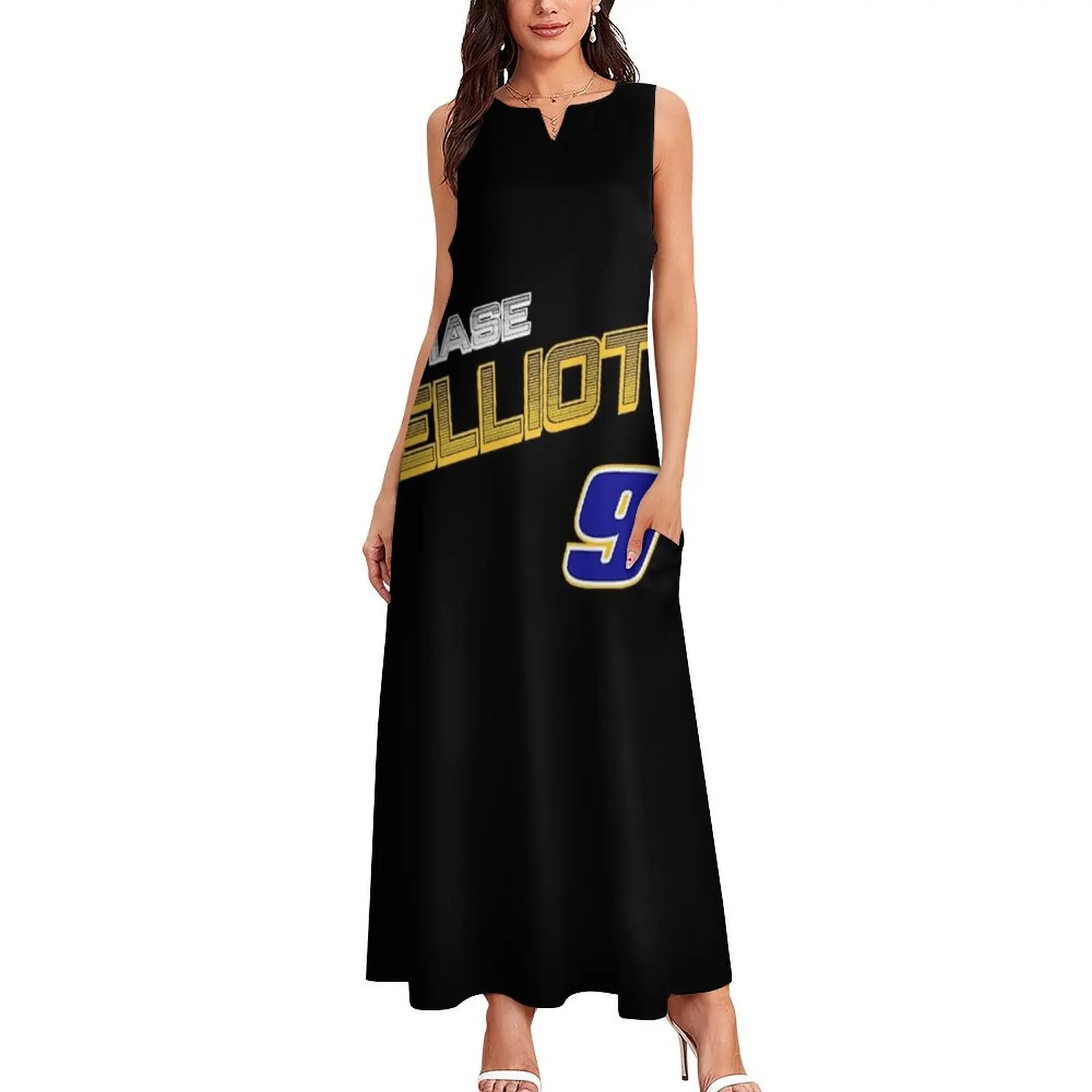 Chase Elliott 9 Long Dress Female clothing summer dress daily