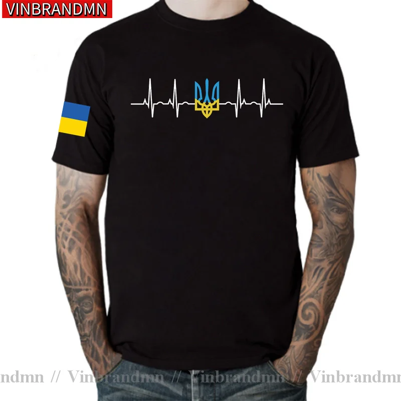 Ukrainian Heartbeat T shirt I Love Ukraine Country Flag Heart Family T-Shirt Country Sporting UKR Ukrayina Tshirts Camisa hombre