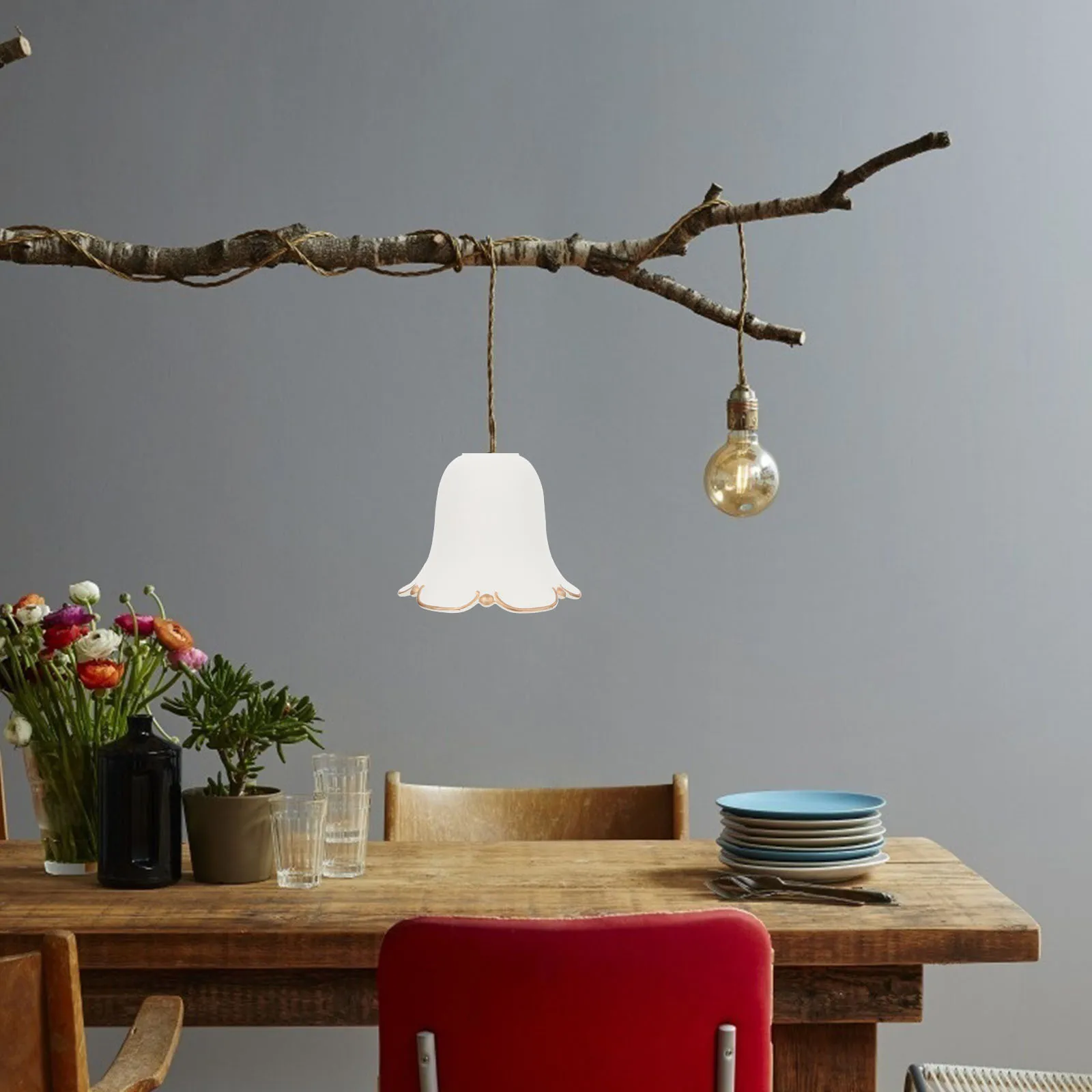 

Glass Ceiling Light Cover Pendant Lamp Shade Home Lampshades Protective Lamp Guard Decorative Light Soft Filter