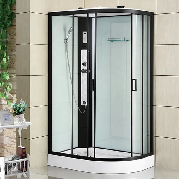 

Hot Selling Bathroom With Tempered Glass Sliding Door, Water And Electricity Massage Shower Room, Shower Room With Bathtub
