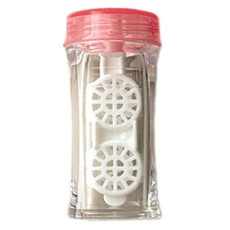 

652F Durability Contacts Lens Holder Waterproofed Lens Case Lens Storage Container for Safe Overnight Cleaning