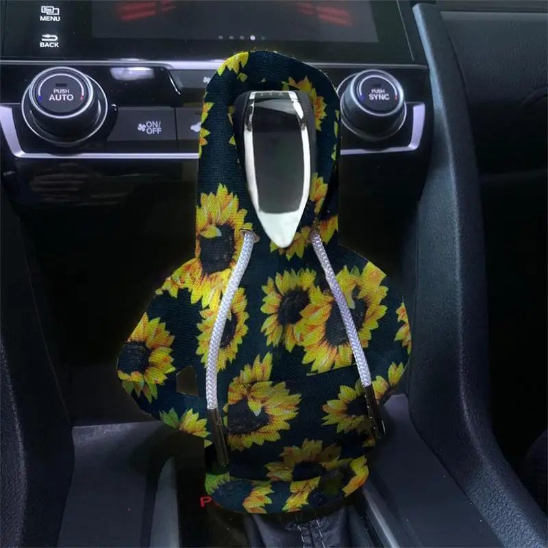 Hoodie Car Gear Shift Cover Fashion Gearshift Hoodie Car Gear Shift Knob Cover Manual Handle Gear Sweatshirt Change Lever Cover