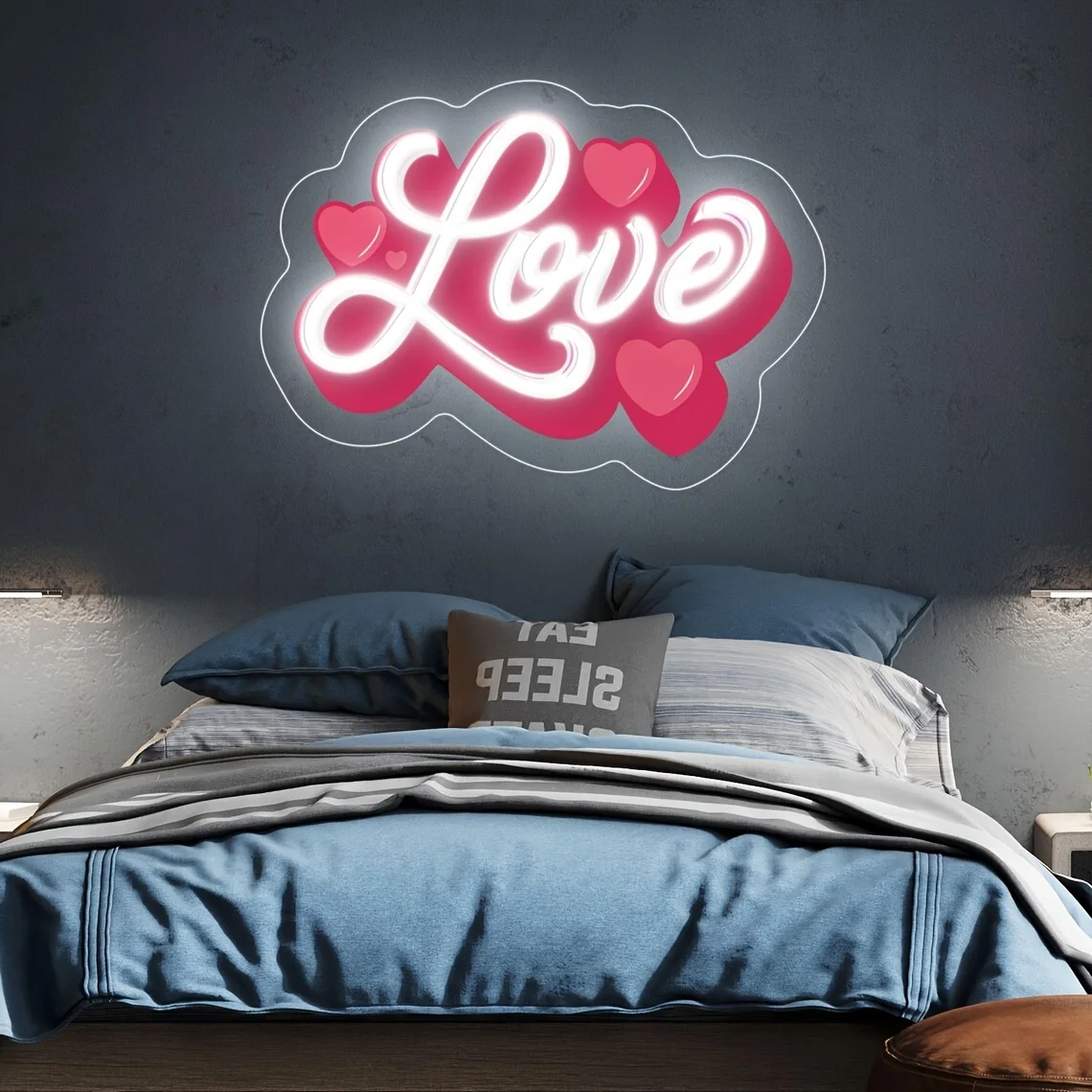 

Неоновый настенный декор Love, светодиодный ночник с регулируемой яркостью USB для спальни, свадьбы, помолвки, вечеринки, декор, подарок на день Святого Валентина для пар