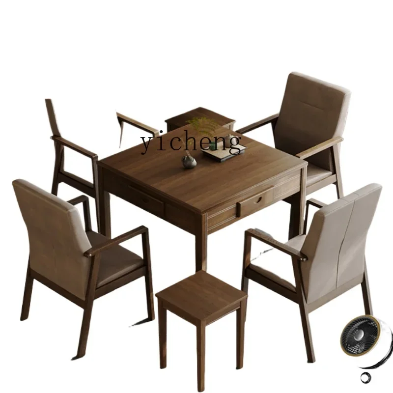 

XL mahjong table dining table dual-purpose tea table integrated solid mahjong machine automatic household