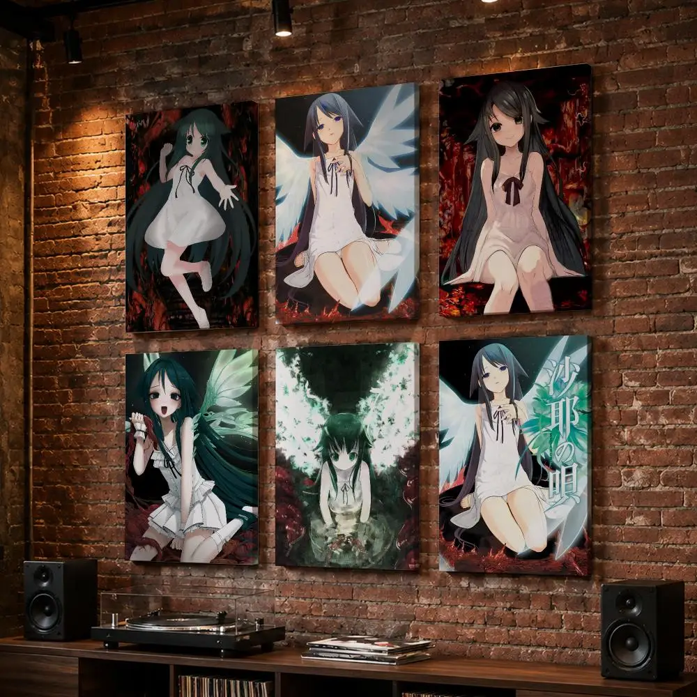 S-Saya No Uta The Song Of Saya Framed Wall Painting Wood Framed Wall Art Print For Bedroom Living Room Hallway Office Home Decor
