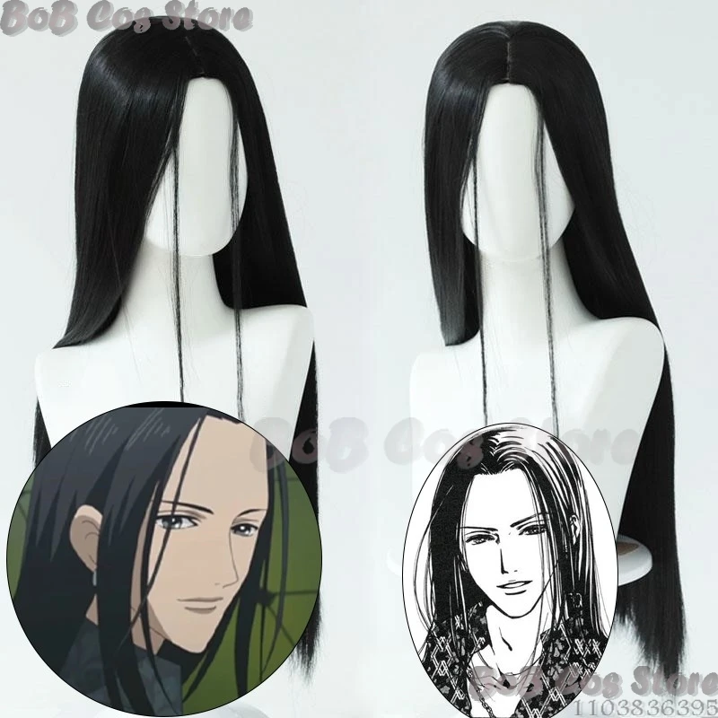 NANA Anime Ichinose Takumi Cosplay Prop peluca negra recta Pelo Largo hombres mujeres adultos Holloween Party RolePlay Comic-Con Demon