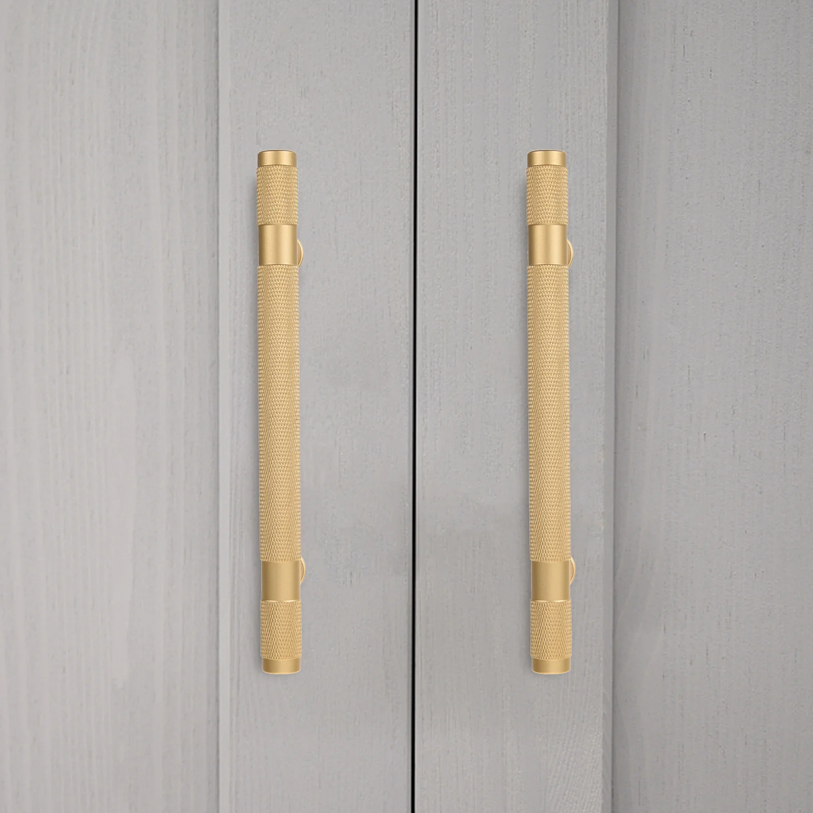 

2Pcs European Style Cabinet Door H les 96mm Hole Distance Gold Tone Barrel Knobs for Wardrobe Drawers Furniture Grips Metal