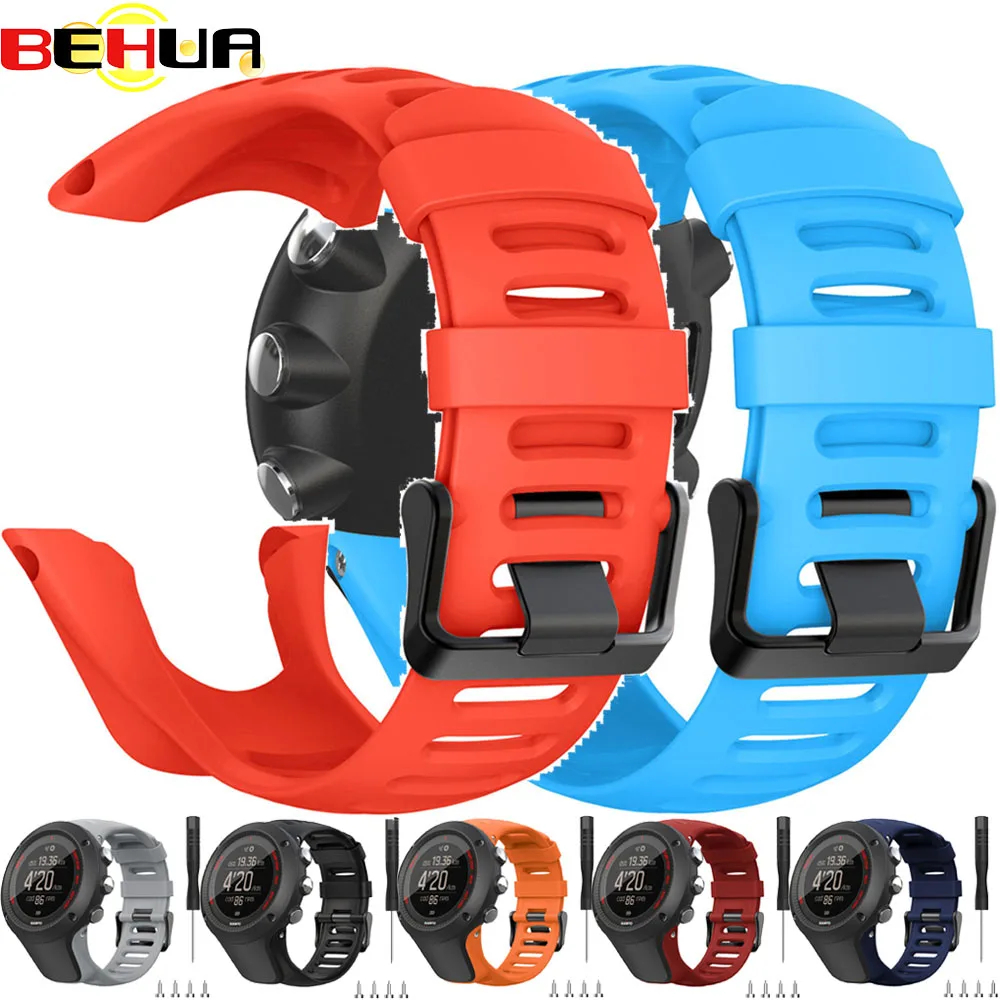 Outdoor-Sport Ersatz-Uhrenarmband Silikon-Armband für SUUNTO Ambit1 Ambit 2 Ambit Ambit3 Correas de reloj – Detail 3