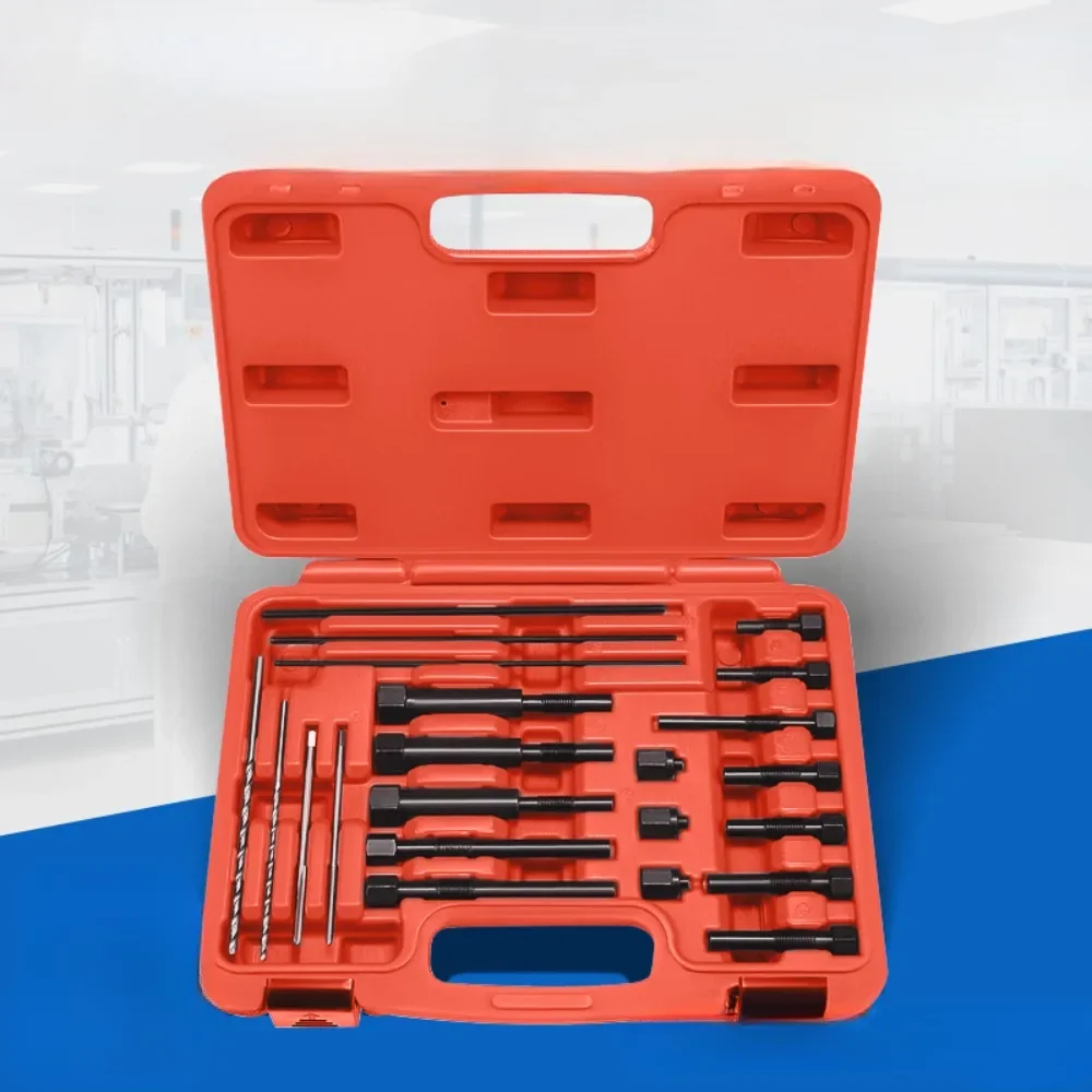 22-Piece Automotive Preheat Plug Thread Repair Tool Set  Broken  Electrode Removal Tool