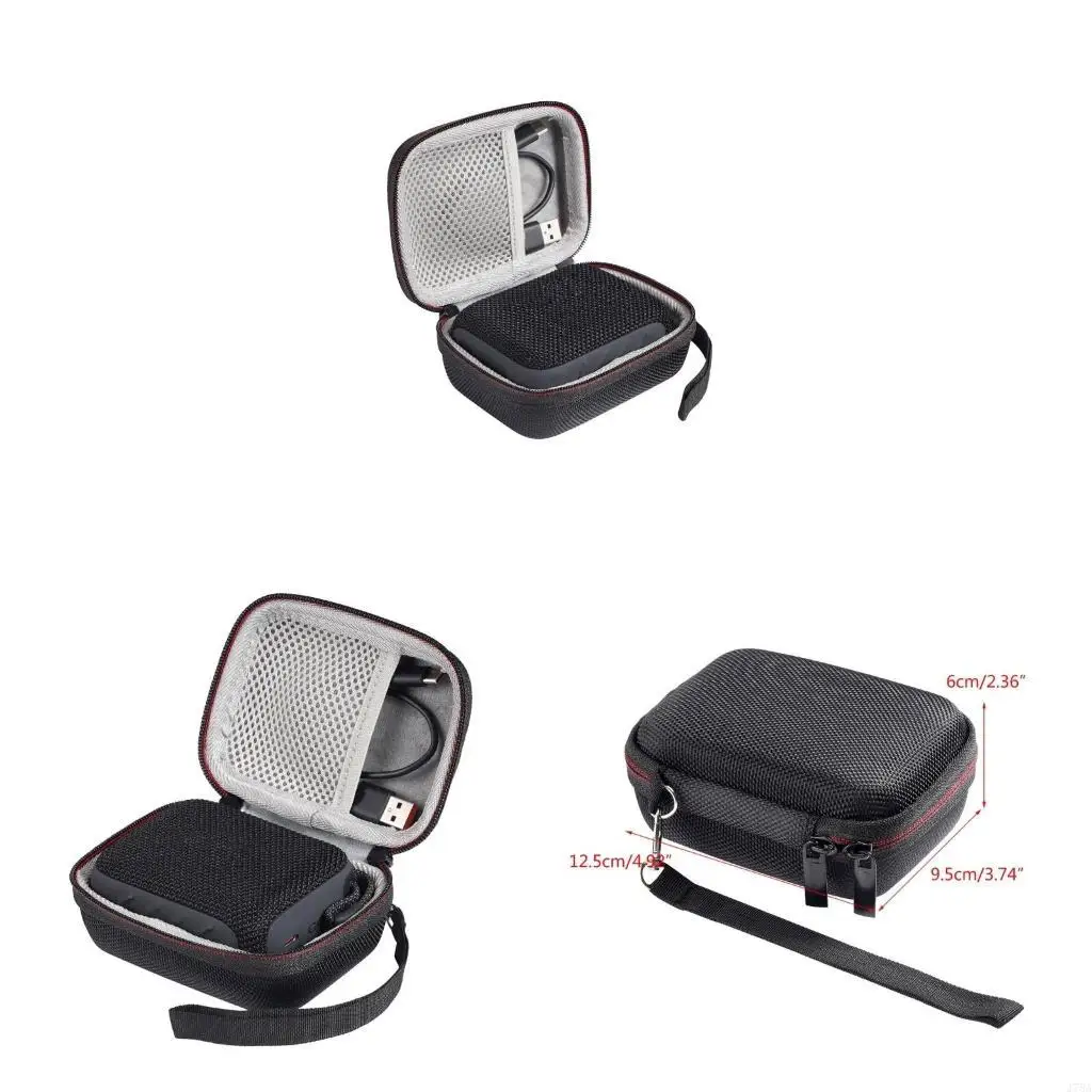 J78A Portables EVA Hard Travel Case Bag Soft Lining for GO 4  Speaker