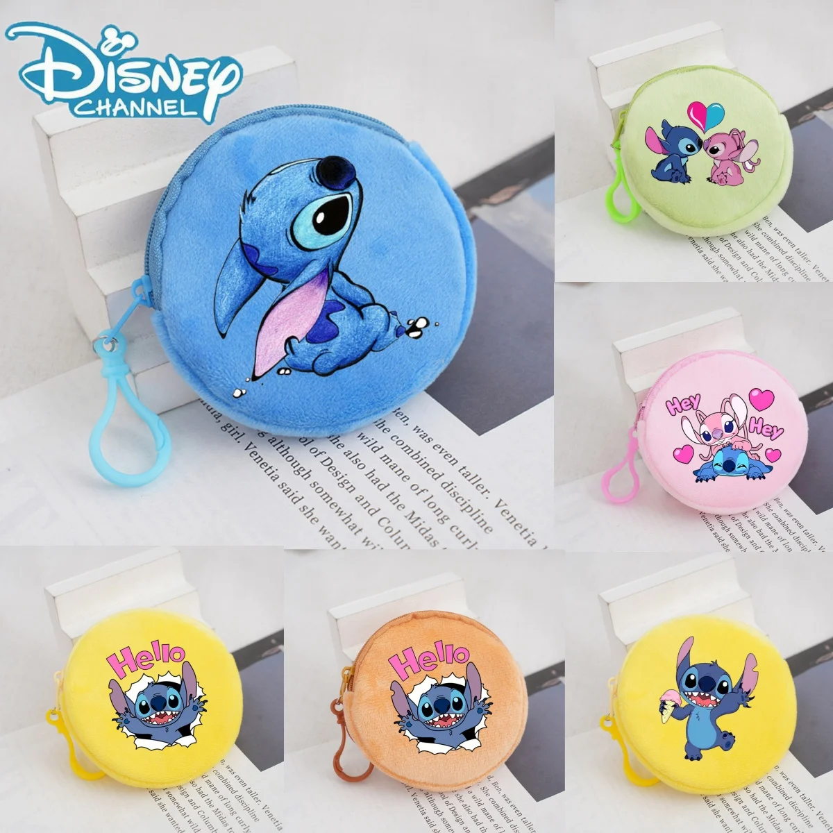 Disney Stitch Coin Wallet Cartoon Peripheral Students Daily Go Out Convenient Dopamine Day Cute Girl Heart Coin Wallet Gifts