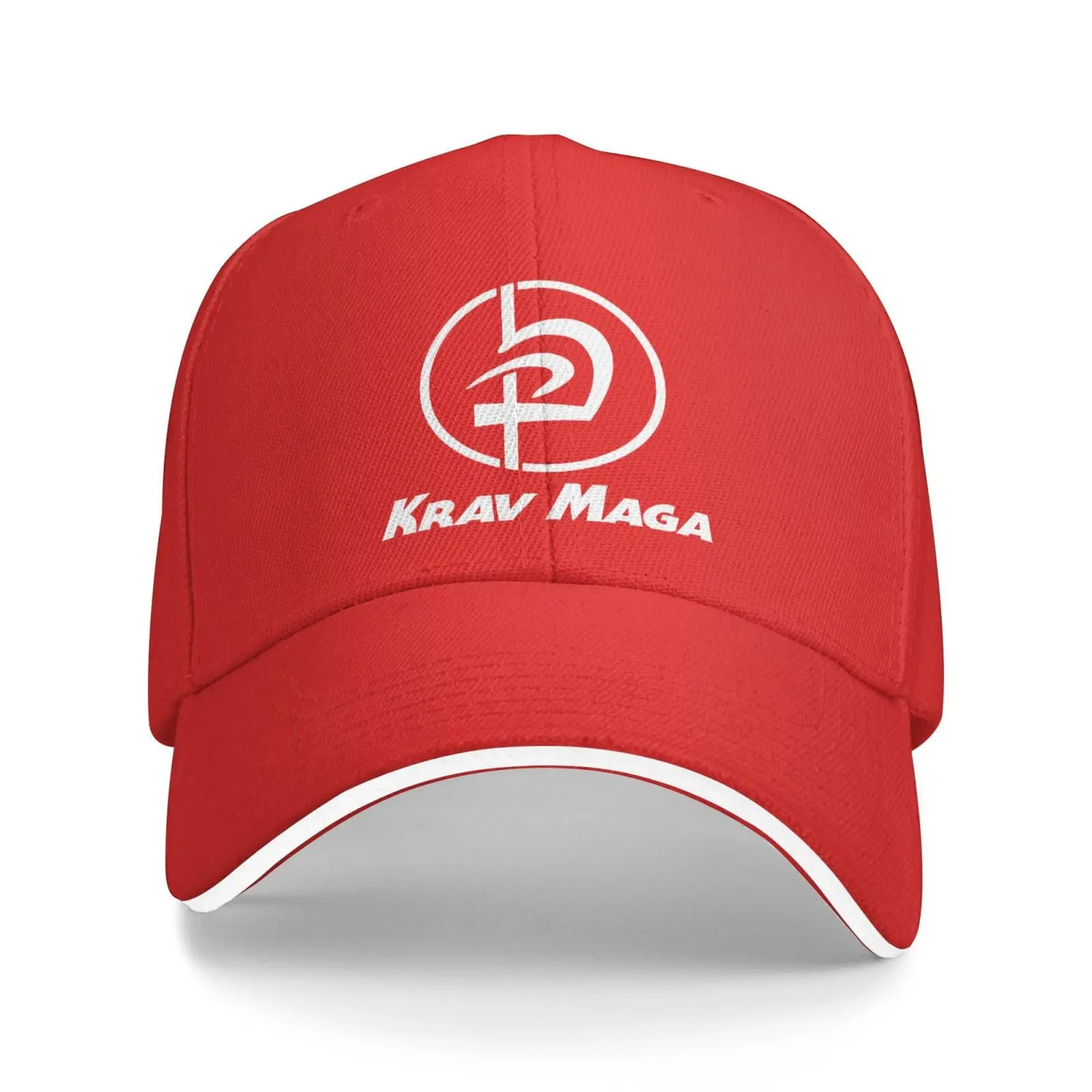 Krav MAGA Hat Baseball Cap Duck Tongue Cap Adult Sandwich Hat Red